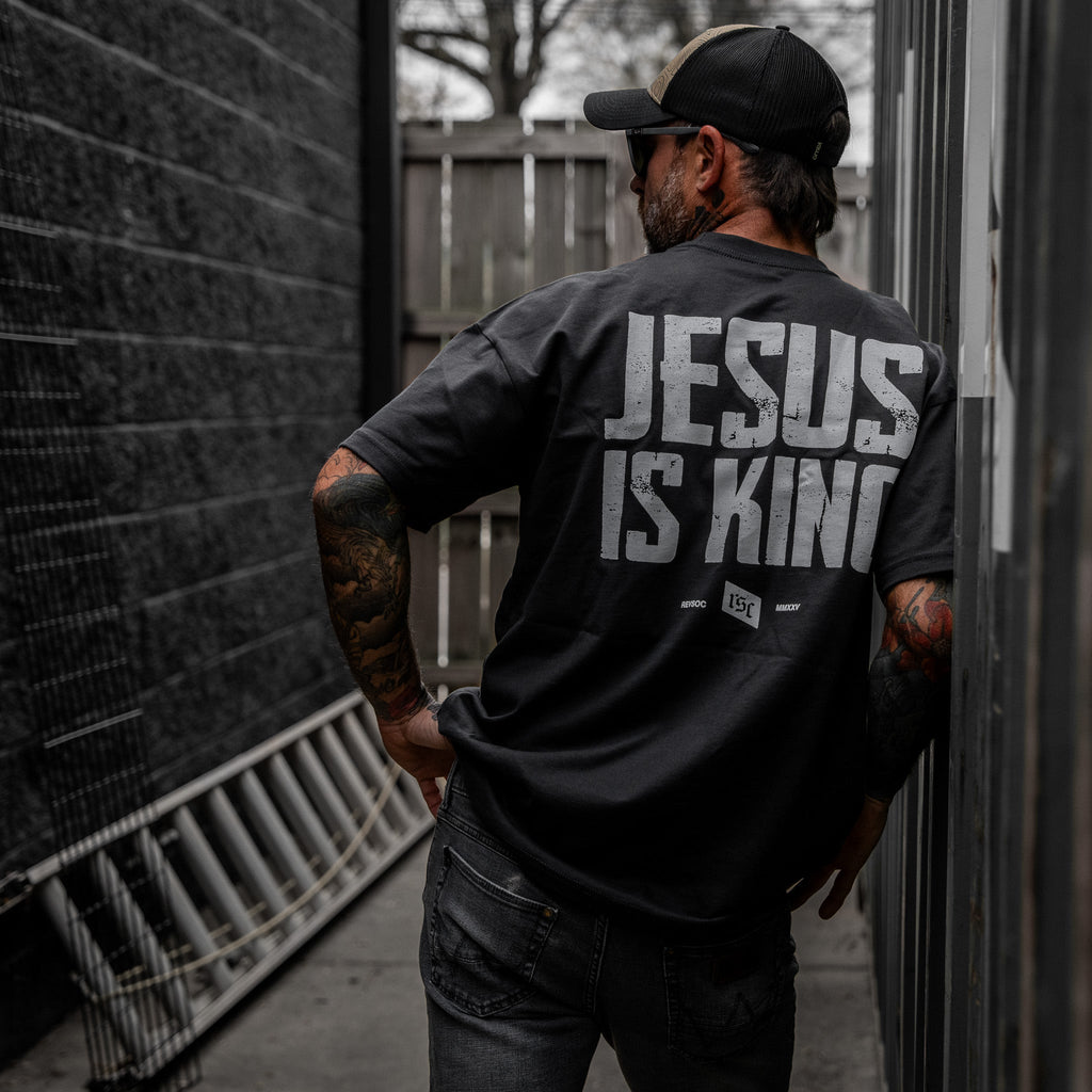 Crovyie cheap jerseys Ordering Jesus Is King Heavyweight Men's T-Shirt