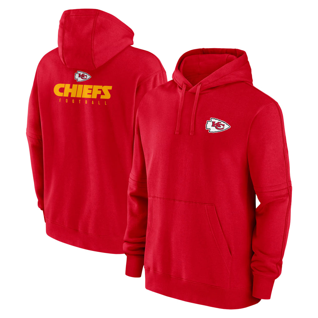 Punc KC.Chiefs Red Pullover Hoodies Limited Blank Player Stitched Jerseys