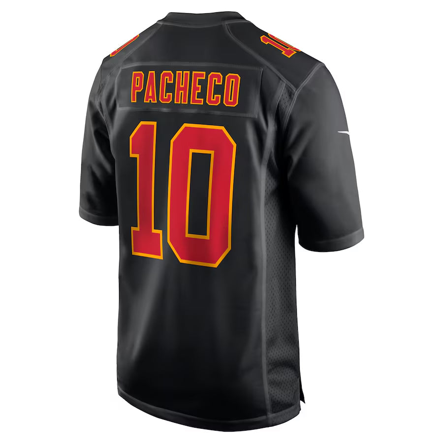 Punc KC.Chiefs #10 Isiah Pacheco Player Black Fashion Game Stitched Jerseys