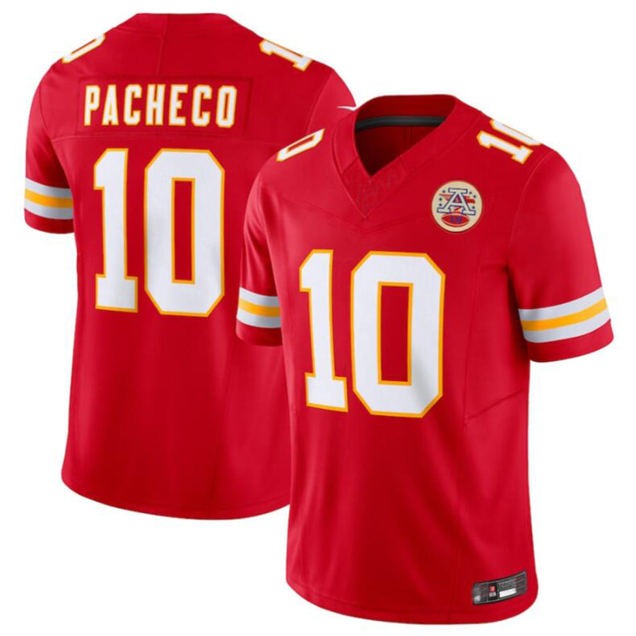 Punc KC.Chiefs #10 Isiah Pacheco Red Vapor F.U.S.E. Limited Jersey American Stitched Jersey