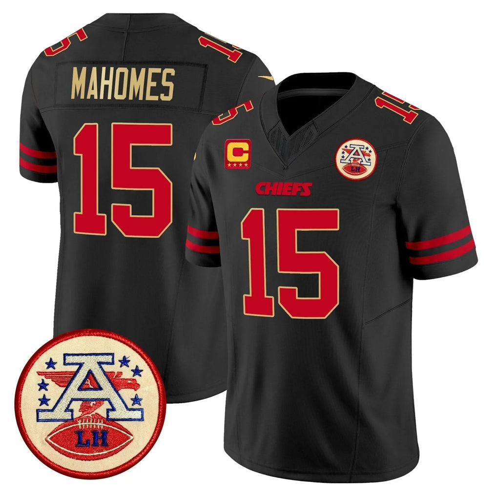 Punc KC.Chiefs #15 Patrick Mahomes Player Black Limited Vapor F.U.S.E. Home Game Stitched Jerseys
