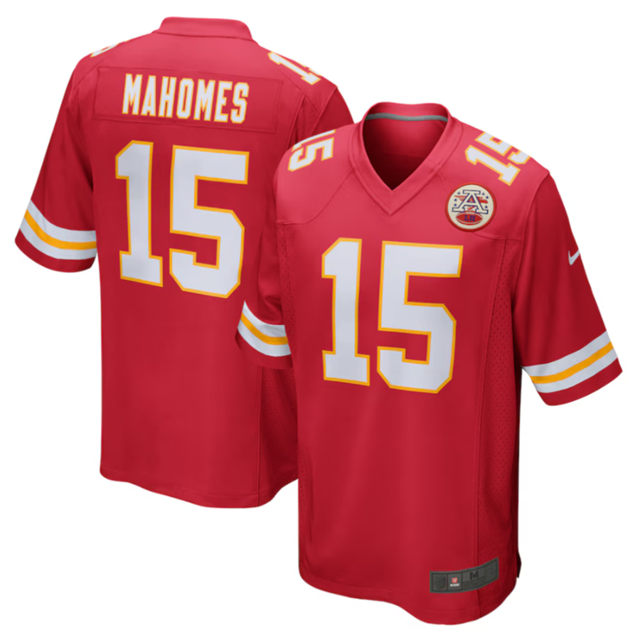 Punc KC.Chiefs #15 Patrick Mahomes Player Red Home Game Stitched Jersey