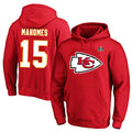 Punc KC.Chiefs #15 Patrick Mahomes Player Red Pullover Hoodies Stitched Jerseys