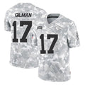 Punc KC.Chiefs #17 Alohi Gilman Player Arctic Camo Salute To Service Limited Game Stitched Jerseys