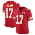 Punc KC.Chiefs #17 Alohi Gilman Player Red Limited Vapor Untouchable Home Game Stitched Jerseys