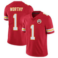 Punc KC.Chiefs #1 Xavier Worthy Player Red Limited Vapor Untouchable Home Game Stitched Jerseys
