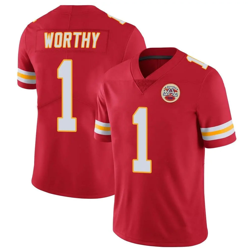 Punc KC.Chiefs #1 Xavier Worthy Player Red Limited Vapor Untouchable Home Game Stitched Jerseys