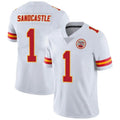 Punc KC.Chiefs #1 Xavier Worthy Player White Vapor Limited Stitched Jerseys