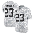 Punc KC.Chiefs #23 Drue Tranquill Player Arctic Camo Salute To Service Limited Game Stitched Jerseys