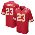 Punc KC.Chiefs #23 Drue Tranquill Player Red Home Game Stitched Jerseys
