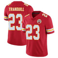 Punc KC.Chiefs #23 Drue Tranquill Player Red Limited Vapor Untouchable Home Game Stitched Jerseys