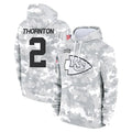 Punc KC.Chiefs #2 Tyquan Thornton Player Arctic Camo Salute to Service Hoodies Limited Game Stitched Jerseys