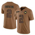 Punc KC.Chiefs #2 Tyquan Thornton Player Brown Salute To Service Limited Stitched Jerseys