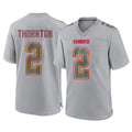 Punc KC.Chiefs #2 Tyquan Thornton Player Gray Atmosphere Fashion Game Stitched Jerseys