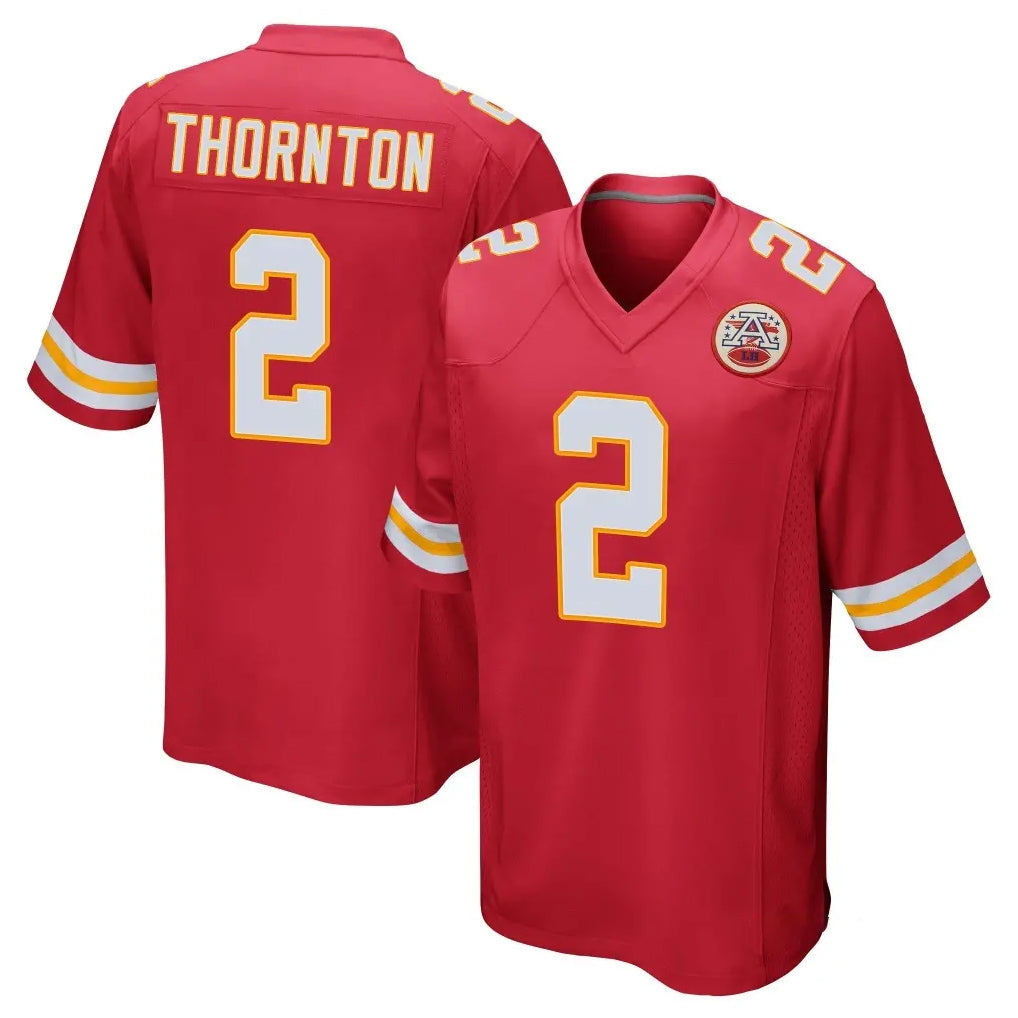 Punc KC.Chiefs #2 Tyquan Thornton Player Red Home Game Stitched Jerseys