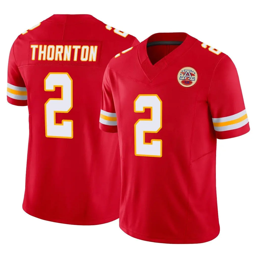 Punc KC.Chiefs #2 Tyquan Thornton Player Red Limited Vapor F.U.S.E. Home Game Stitched Jerseys