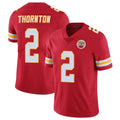 Punc KC.Chiefs #2 Tyquan Thornton Player Red Limited Vapor Untouchable Home Game Stitched Jerseys