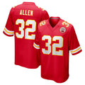 Punc KC.Chiefs #32 Marcus Allen Player Red Home Game Stitched Jerseys