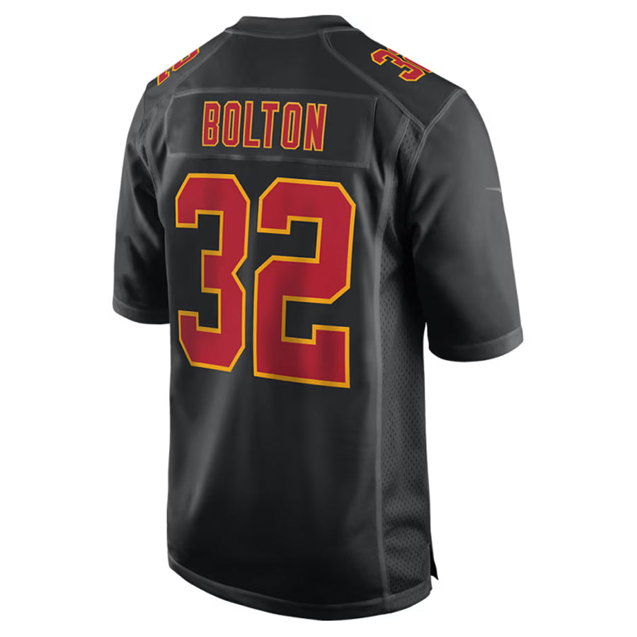 Punc KC.Chiefs #32 Nick Bolton Player Black Fashion Game Stitched Jerseys