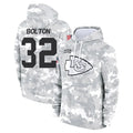 Punc KC.Chiefs #32 Nick Bolton Player Salute to Service Hoodies Stitched Jerseys