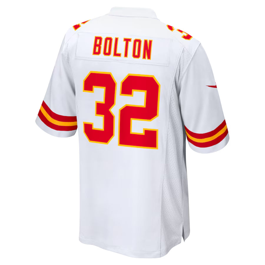 Punc KC.Chiefs #32 Nick Bolton Player White Home Game Stitched Jerseys