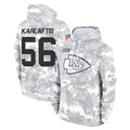 Punc KC.Chiefs #56 George Karlaftis Player Arctic Camo Salute to Service Hoodies Limited Game Stitched Jerseys