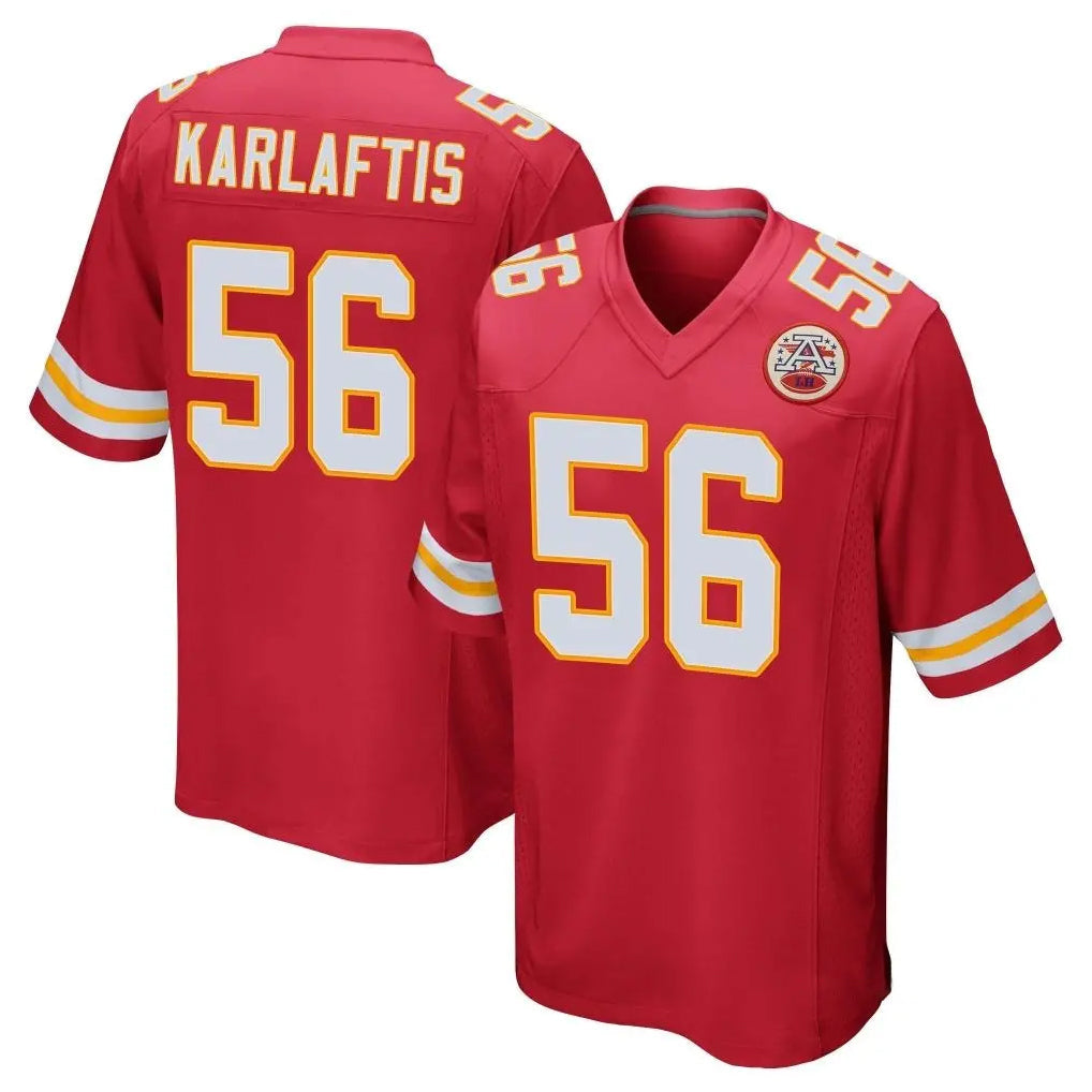 Punc KC.Chiefs #56 George Karlaftis Player Red Home Game Stitched Jerseys