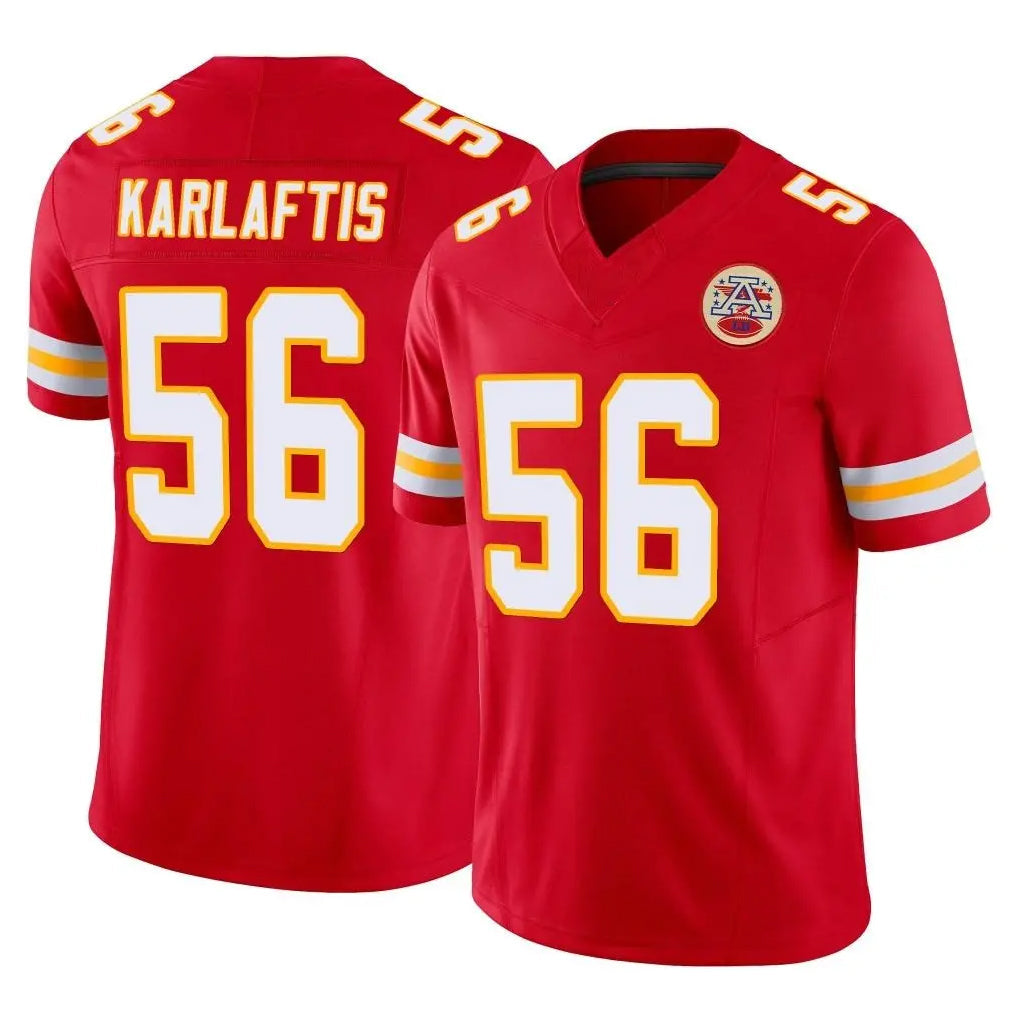 Punc KC.Chiefs #56 George Karlaftis Player Red Limited Vapor F.U.S.E. Home Game Stitched Jerseys