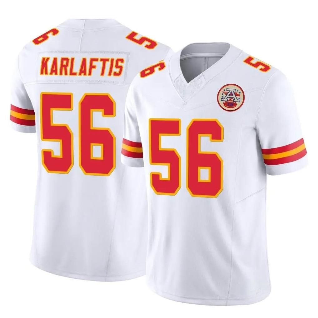 Punc KC.Chiefs #56 George Karlaftis Player White Limited Vapor F.U.S.E. Home Game Stitched Jerseys
