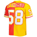 Punc KC.Chiefs #58 Derrick Thomas Mitchell & Ness RedGold 1994 Split Legacy Replica Stitched Puhic Jersey