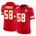Punc KC.Chiefs #58 Derrick Thomas Player Red Limited Vapor F.U.S.E. Home Game Stitched Jerseys