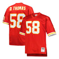 Punc KC.Chiefs #58 Derrick Thomas Player Red Mitchell & Ness 1994 Throwback Retired Stitched Jerseys