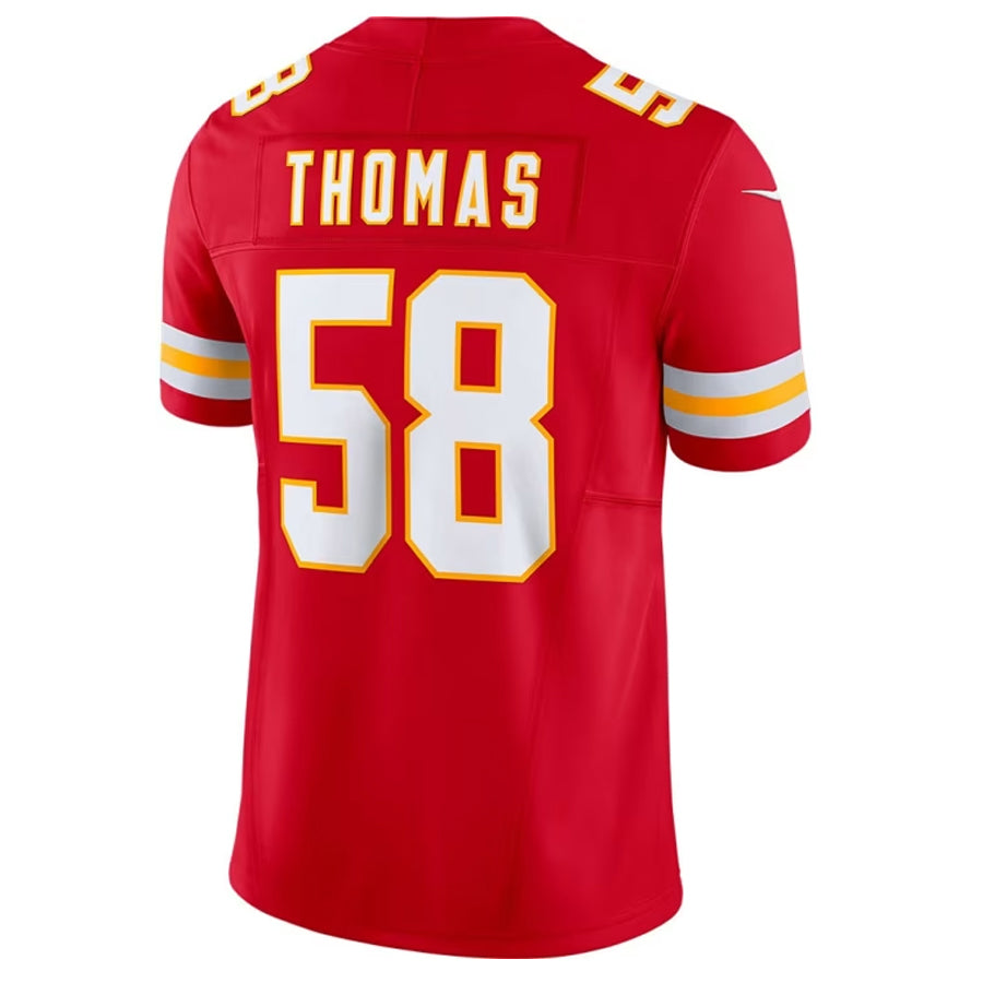 Punc KC.Chiefs #58 Derrick Thomas Player Red Vapor F.U.S.E. Limited Stitched Jerseys