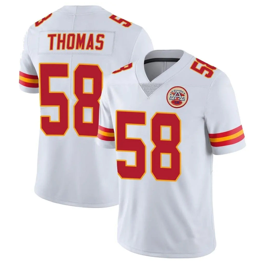 Punc KC.Chiefs #58 Derrick Thomas Player White Limited Vapor Untouchable Home Game Stitched Jerseys