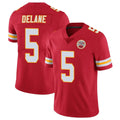 Punc KC.Chiefs #5 Mansoor Delane Player Red Limited Vapor Untouchable Home Game Stitched Jerseys