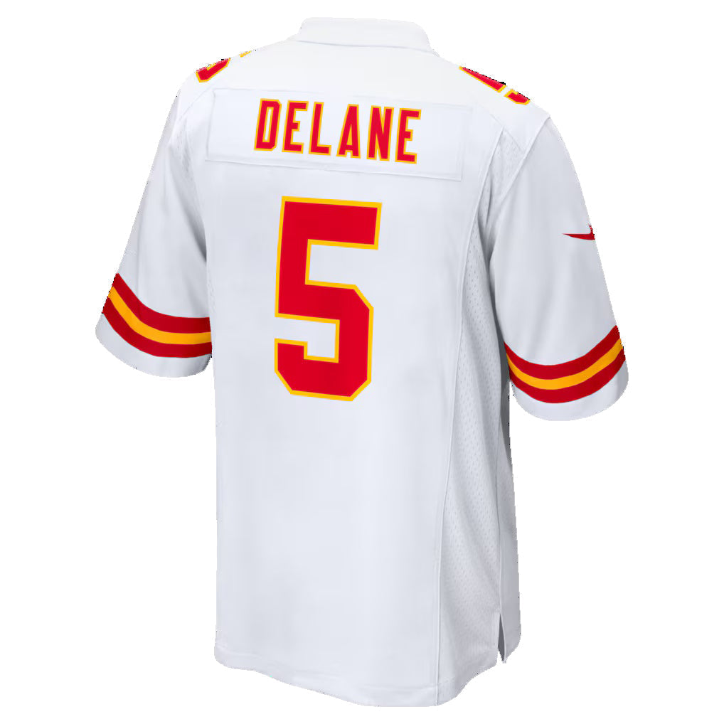 Punc KC.Chiefs #5 Mansoor Delane White Game Stitched Jerseys