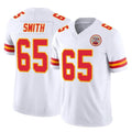 Punc KC.Chiefs #65 Trey Smith Player White Limited Vapor F.U.S.E. Home Game Stitched Jerseys