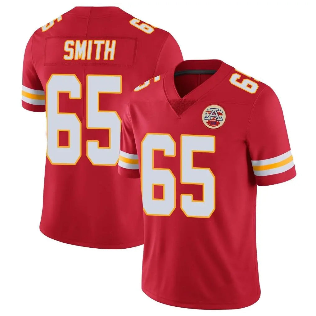 Punc KC.Chiefs #65 Trey Smithy Player Red Limited Vapor Untouchable Home Game Stitched Jerseys