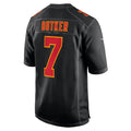 Punc KC.Chiefs #7 Harrison Butker Player Carbon Black Fashion Game Stitched Jerseys