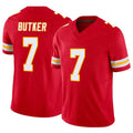 Punc KC.Chiefs #7 Harrison Butker Player Red Vapor F.U.S.E. Limited Stitched Jerseys
