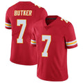 Punc KC.Chiefs #7 Harrison Butker Player Red Vapor Limited Stitched Jerseys