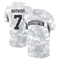 Punc KC.Chiefs #7 Harrison Butker Player Salute to Service Hoodies & T-Shirts Stitched Jerseys