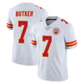 Punc KC.Chiefs #7 Harrison Butker Player White Limited Vapor Untouchable Home Game Stitched Jerseys