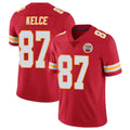Punc KC.Chiefs #87 Travis Kelce Player Red Limited Vapor Untouchable Home Game Stitched Jerseys