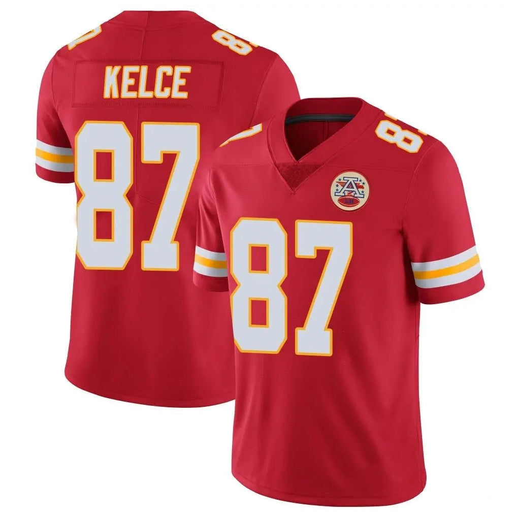 Punc KC.Chiefs #87 Travis Kelce Player Red Limited Vapor Untouchable Home Game Stitched Jerseys