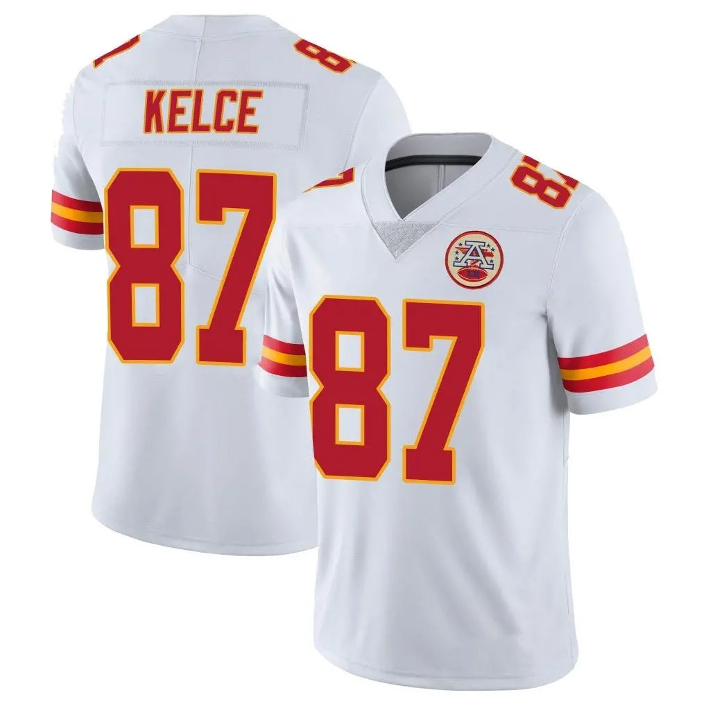 Punc KC.Chiefs #87 Travis Kelce Player White Limited Vapor Untouchable Home Game Stitched Jerseys