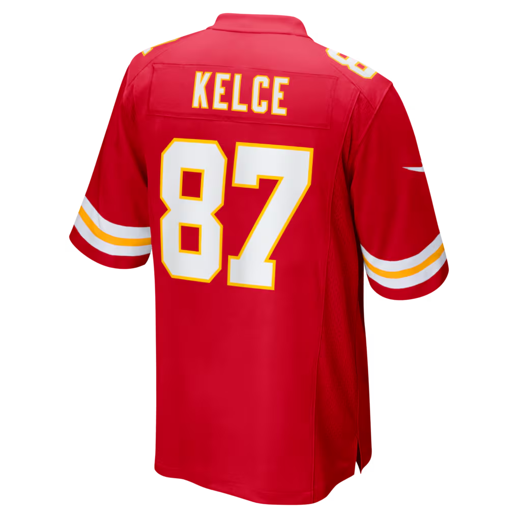 Punc KC.Chiefs #87 Travis Kelce Red Game Stitched Jerseys
