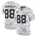 Punc KC.Chiefs #88 Tony Gonzalez Player Arctic Camo Salute To Service Limited Game Stitched Jerseys