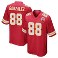 Punc KC.Chiefs #88 Tony Gonzalez Player Red Home Game Stitched Jerseys