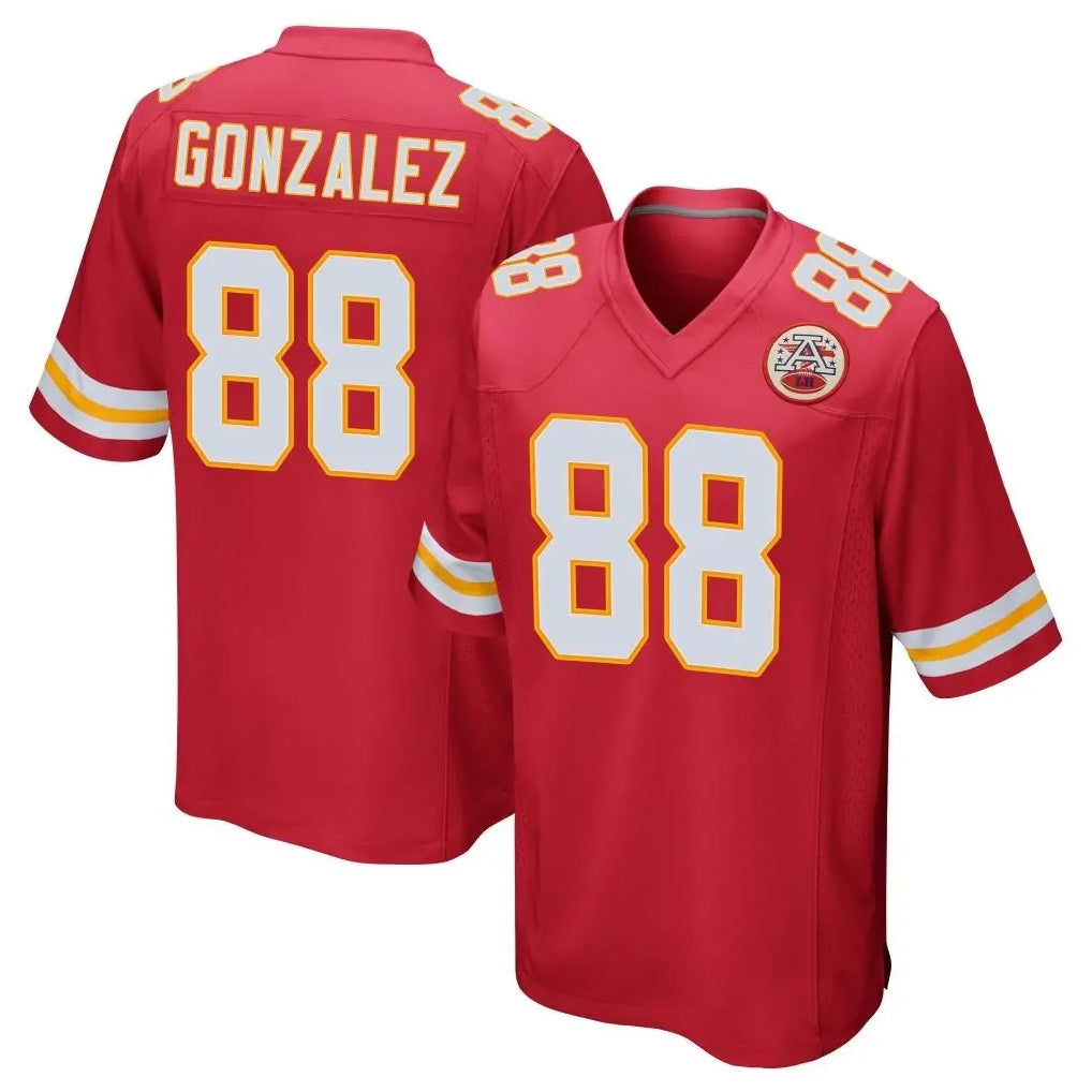Punc KC.Chiefs #88 Tony Gonzalez Player Red Home Game Stitched Jerseys